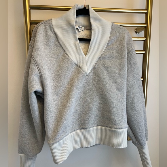 Agolde heather gray sweater - Picture 2 of 5